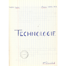 Cahier de technologie.