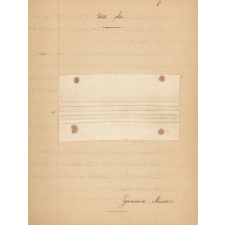 Cahier de couture. 