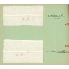 Cahier de couture. 