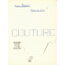 Cahier de couture. 