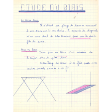 Cahier de couture. 