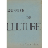 Cahier de couture. Dossier de couture. 