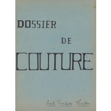 Cahier de couture. Dossier de couture.