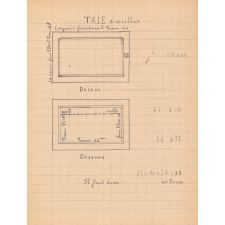 Cahier de coupe. 
