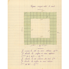 Cahier de travail manuel.