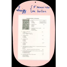 Quizz 5 semaines en ballon