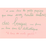 Le livre des mots gentils