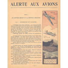 Alerte aux avions !!! Manuel officiel élémentaire de défense passive contre les attaques aériennes.