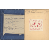 Cahier de travail manuel et de couture. 