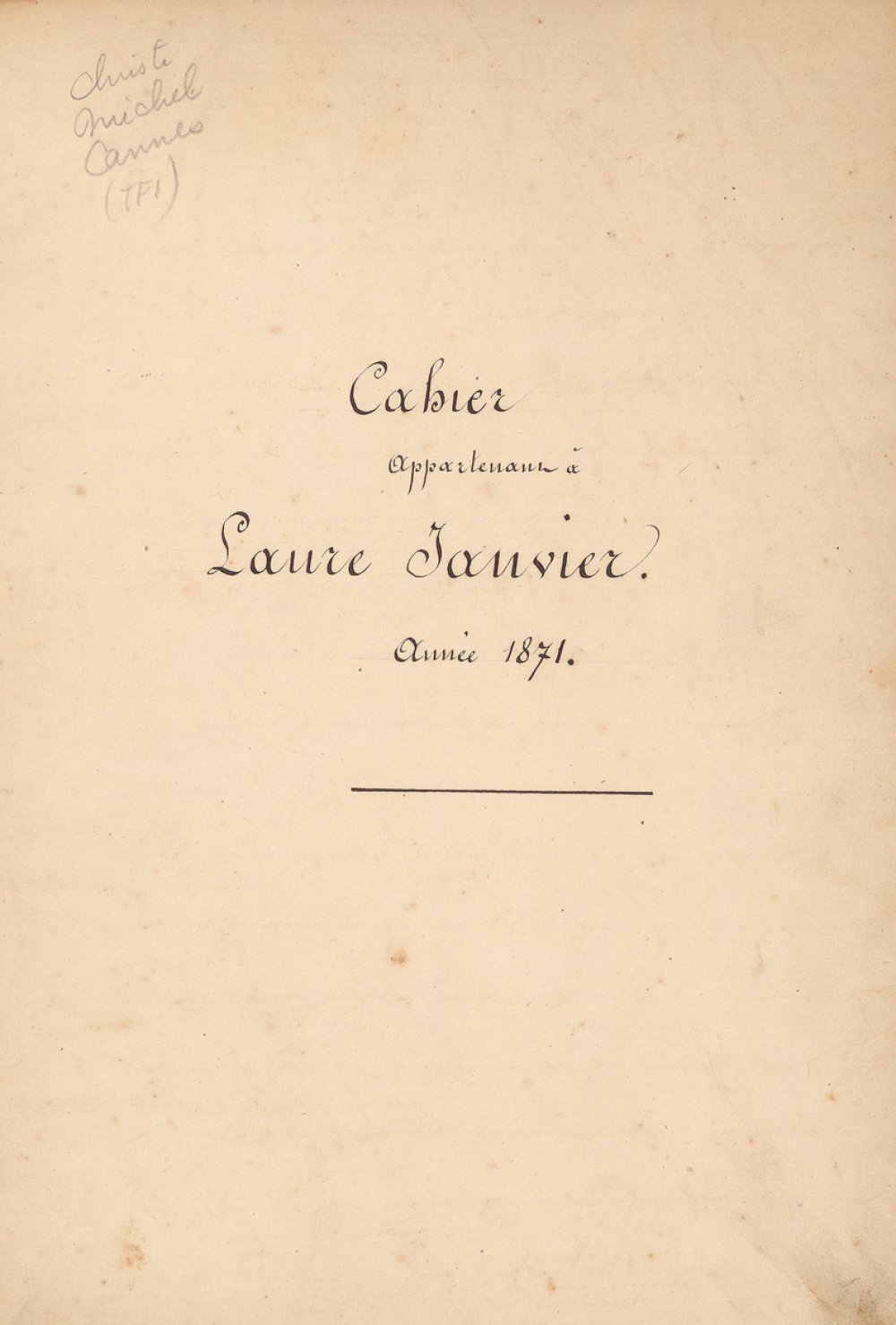 Cahier d'exercices