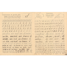 Cahiers avec modèles et gravures, 3 Modèles à la page (Méthode Marchand)