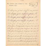Cahiers avec modèles et gravures, 3 Modèles à la page (Méthode Marchand)