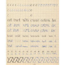 Cahier d'écriture droite