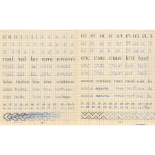 Cahier d'écriture droite