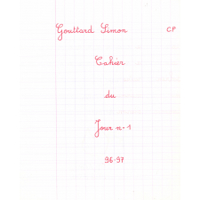 Cahier du jour n°1