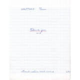 Cahier du jour n°1