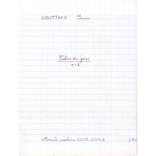 Cahier du jour n°1
