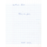 Cahier du jour 