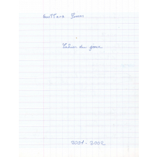 Cahier du jour 