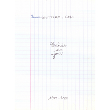 Cahier du jour 