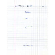 Cahier du jour n°2