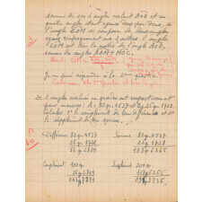 Evaluation de géométrie