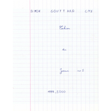 Cahier du jour n°5