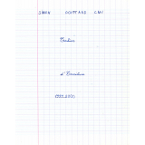 Cahier d'écriture