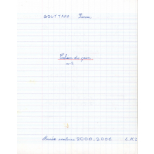 Cahier du jour n°2