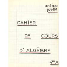 Cahier de cours d'algèbre