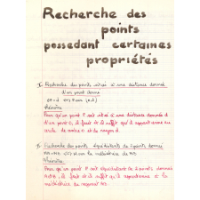 Cahier de géométrie