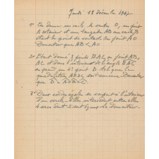 Evaluation de géométrie