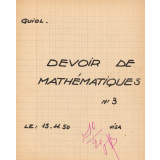 Devoir de Mathématiques n°3