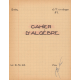 Cahier d'Algèbre