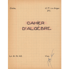 Cahier d'Algèbre
