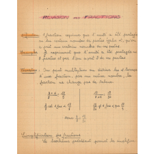 Cahier d'Algèbre