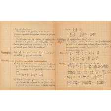 Cahier d'Algèbre