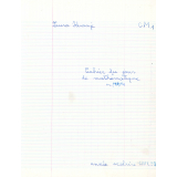 Cahier du jour de mathématiques n°1