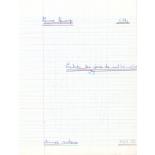 Cahier du jour de mathématiques n°3