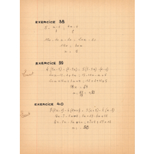 Cahier d'exercices de math