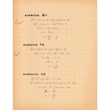 Cahier d'exercices de math