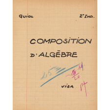 Composition d'algèbre