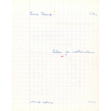 Cahier de Mathématiques