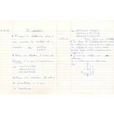Cahier de leçons de mathématiques