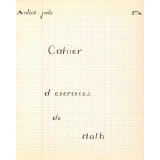 Cahier d'exercices de math