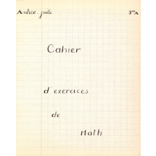 Cahier d'exercices de math