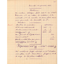 Devoirs d'Arithmétique