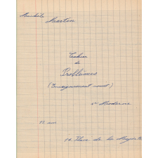 Cahier de problèmes