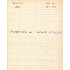 Exercices de mathématiques