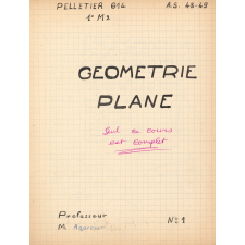 Géométrie plane-Géométrie dans l'espace